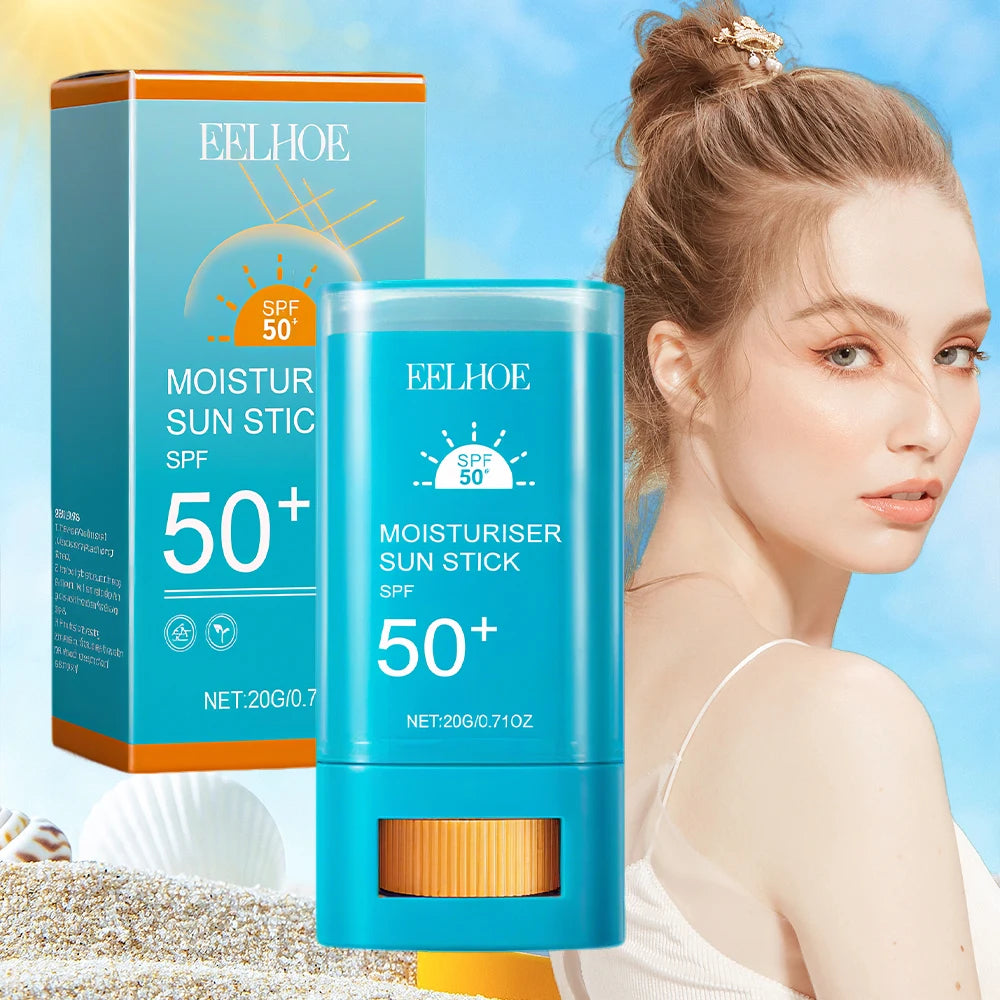 Moisturiser Sun Stick SPF50+ Moisturizing Brightening Non-Greasy Waterproof Sweatproof Isolation Face Body Sunblock Stick