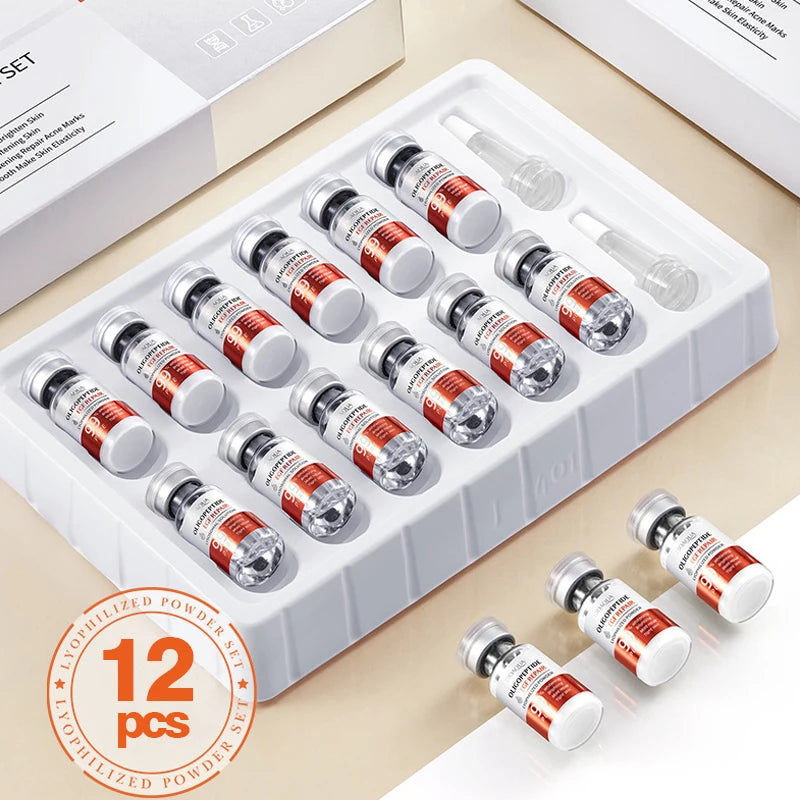 Face Serum Oligopeptide Freeze Dried Powder Nourish Tighten Skin Care Sensitive Repair Smooth Facial Essence Beauty