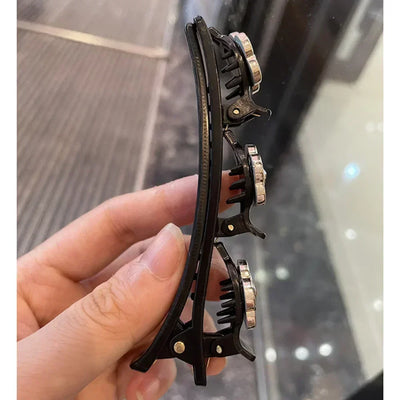 Double Layer Braided Hairpin Broken Hair Fixed Clip Women Girls Korean Fashion Hairpin Headband Hairpin Lazy Styling Accessories