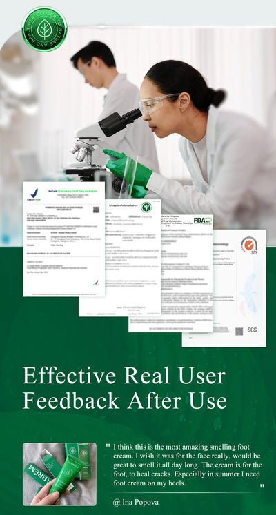 MABREM Foot Treatment Cream Whitening Anti-cracking Moisturizing Foot Care Exfoliating Scrub Anti-dry Calendula Olive Repair 40g