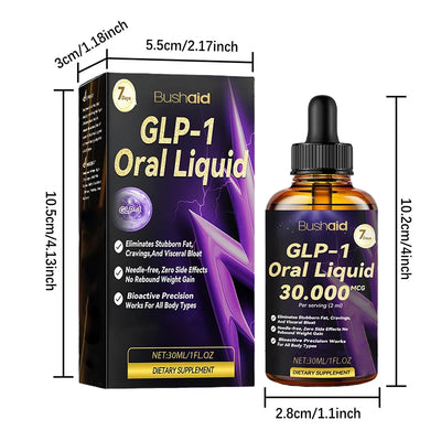 30ml GLP-1 Oral Liquid GLP 1 Peptide Complex Serum Weight Loss Supplements Natural Advanced Body Care Liquids Drops For Women