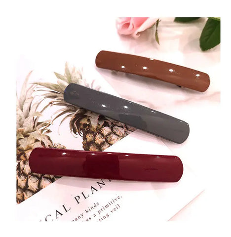 Morandi Color Spring Hair Clip Women Girls Temperament Ponytail Hairpin Korean Colorful Matte Barrettes Hair Styling Accessories