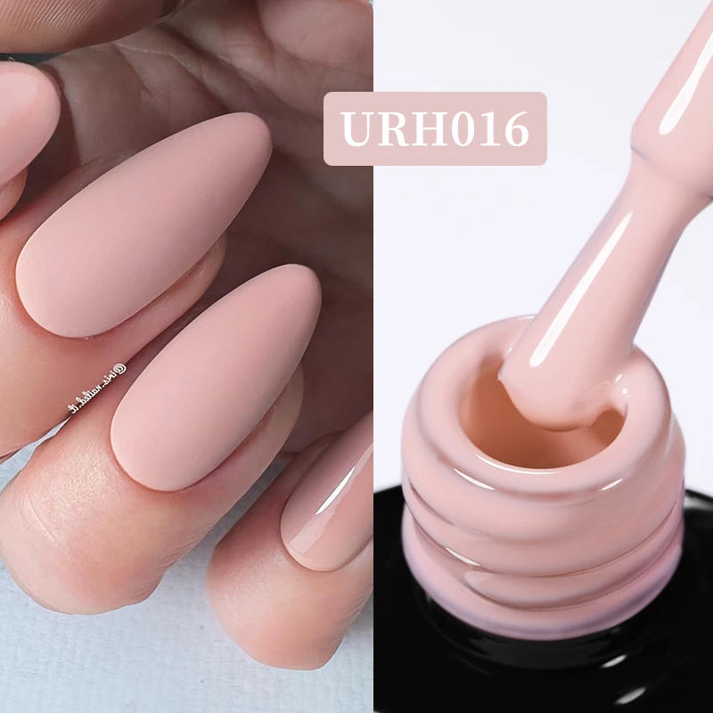 UR SUGAR 7ml Nude Pink Color Nail Gel Polish Semi Permanent Soak Off UV DIY Nail Art Gel Long Lasting Design Manicure Supplies