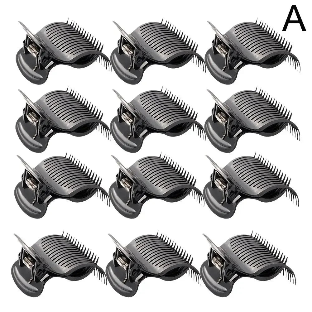 12pcs/set Hair Clip for Heatless Rollers Clip Hair Hot Curler Claw Clip Salon Insulation Clip Professional Hair Styling Tool