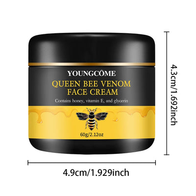 Queen Bee Venom Anti-Aging Face Cream - Collagen Boost & Deep Hydration, Wrinkle Reduction, Day/Night Moisturizer for All Skin