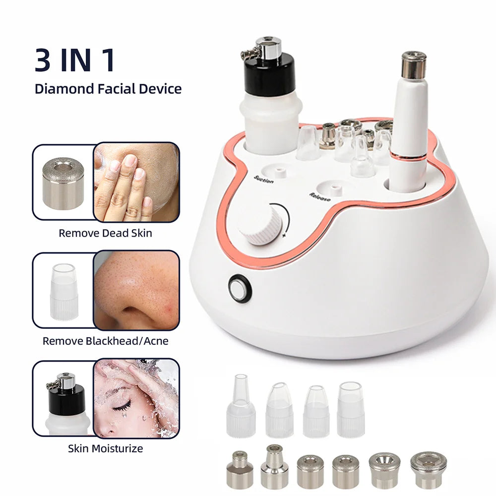 Foreverlily Diamond Microdermabrasion Dermabrasion Machine Water Spray Exfoliation Beauty Machine Wrinkle Face Peeling Machine