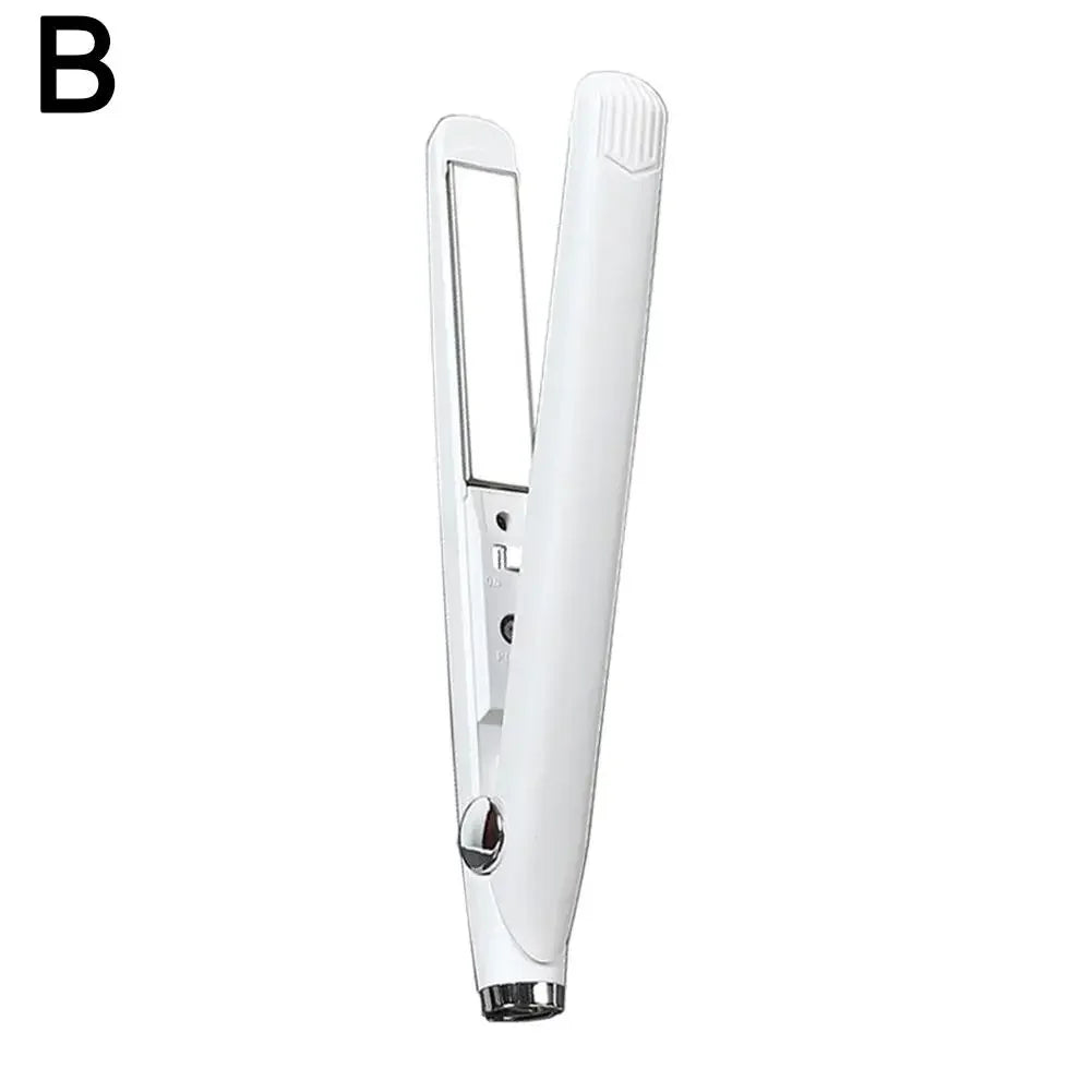 Mini Usb Portable Cordless Hair Straightener Curler Styling Flat Iron Rechargeable Split Professional Curling Straightening V7w7