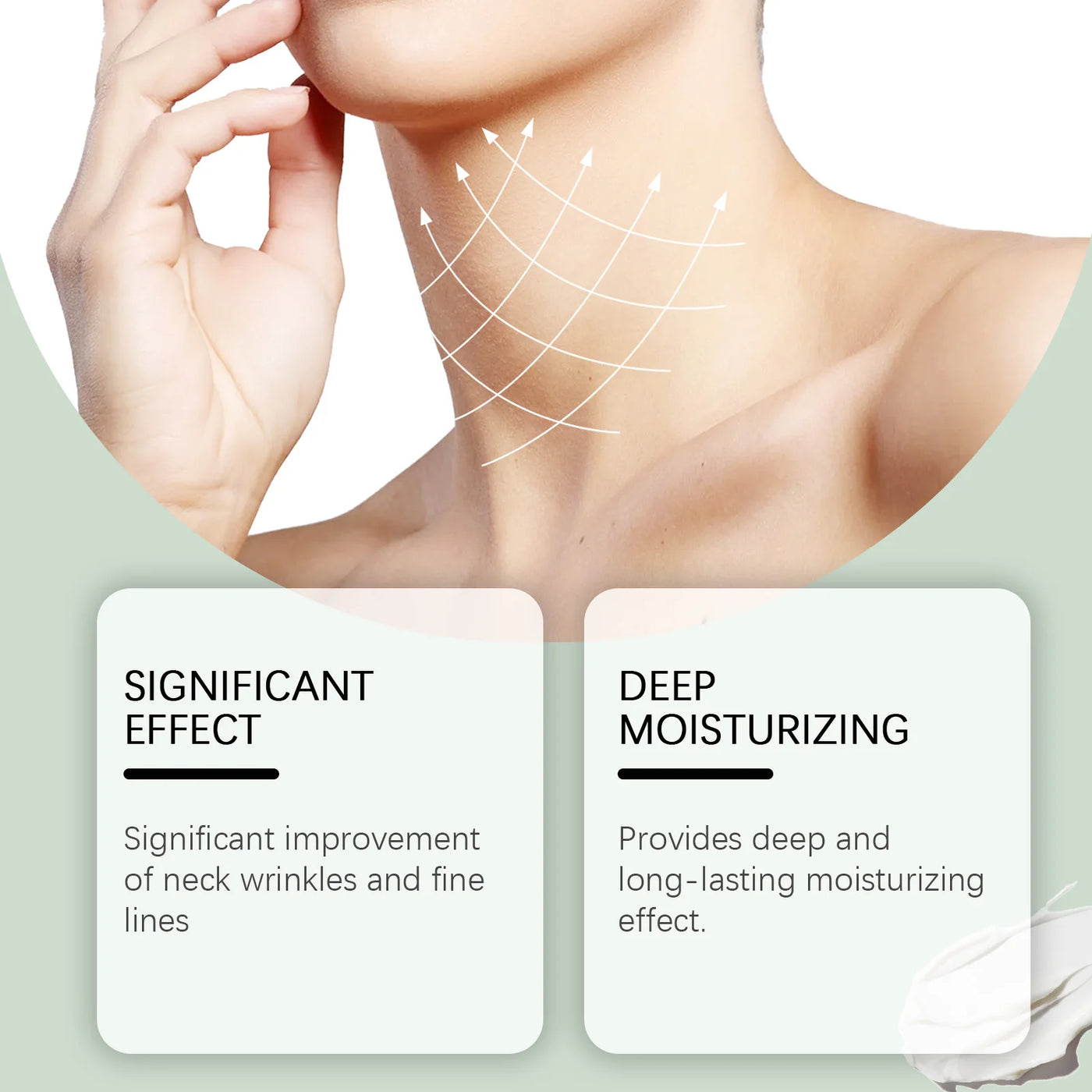 Collagen Neck Cream Anti Aging Reduces Wrinkles Lines Improve Double Chin Sagging Lifts Tightens Brighten Skin Beauty Neck Cream