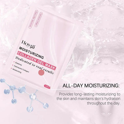 4PCS Pink Bio Collagen Gel Salmon Pdrn Face Mask Deep Hydrating Overnight Moisturizing Hydrogel Jelly Face Sheeets Balance Skin