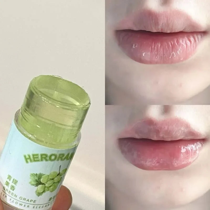 Peach Lychee Fruity Lip Balm Moisturizing Anti-Dry Anti Crack Clear Crystal Lip Balm Lip Care Mini Cute Jelly Lipstick Skin Care