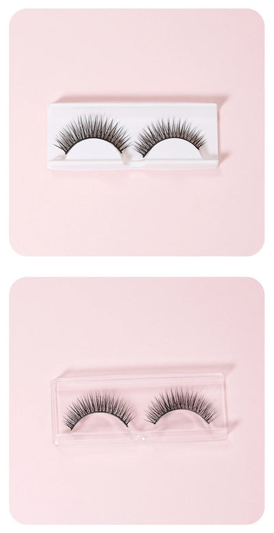 ANNAFRIS 50pcs Eyelashes Packaging Box False Lash Plastic Tray Holder Empty Storage Cover Mink Eyelash Display Box