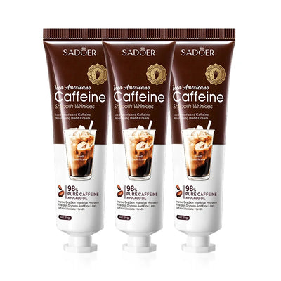 SADOER Caffeine Hand Cream Moisturizing Anti Wrinkles Nourishing Whitening Hydrating Hands Creams Skin Care Products
