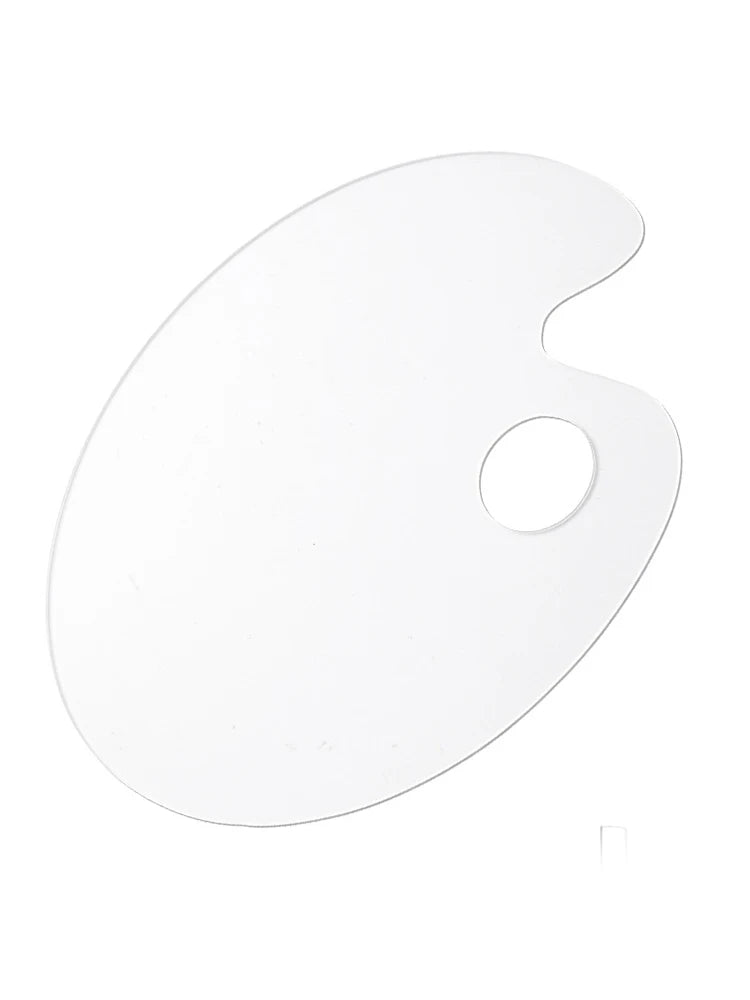 Liquid Foundation Palette Transparent Acrylic Palette Mixing Stick Makeup Painting Nail Polish Mixing Tool Palette Coloring Tool