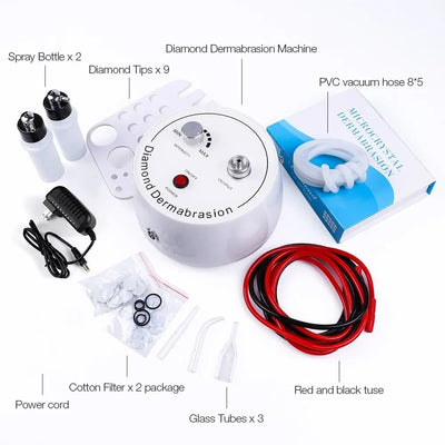 Professional 3 in1 Diamond Microdermabrasion Machine Water Spray Exfoliation Beauty Machine Removal Wrinkle Facial Peeling Tools