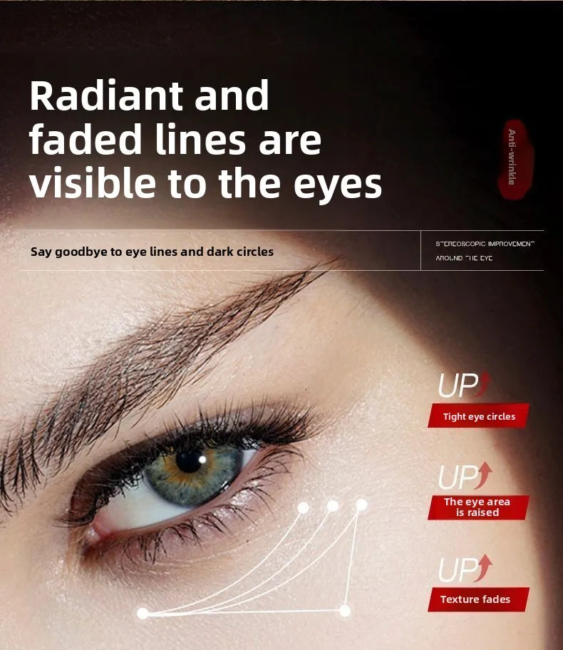 Anti-wrinkle and rejuvenating eye cream, moisturizing, nourishing, improving dullness, firming and removing eye bags