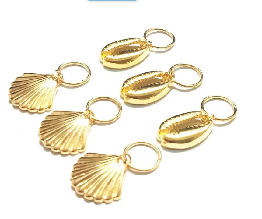 5pcs/bag Hair Braid Bead Butterfly Dreadlock Beads Ring Braiding Hair Sparkly Hair Styling Tool Bohemian Braid Hairs Accessories