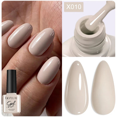 LILYCUTE 7ml Fluorescent Crackle Gel Nail Polish Summer Neon Red Green Vernis Semi Permanent UV Gel Nail Art Manicure For Nails