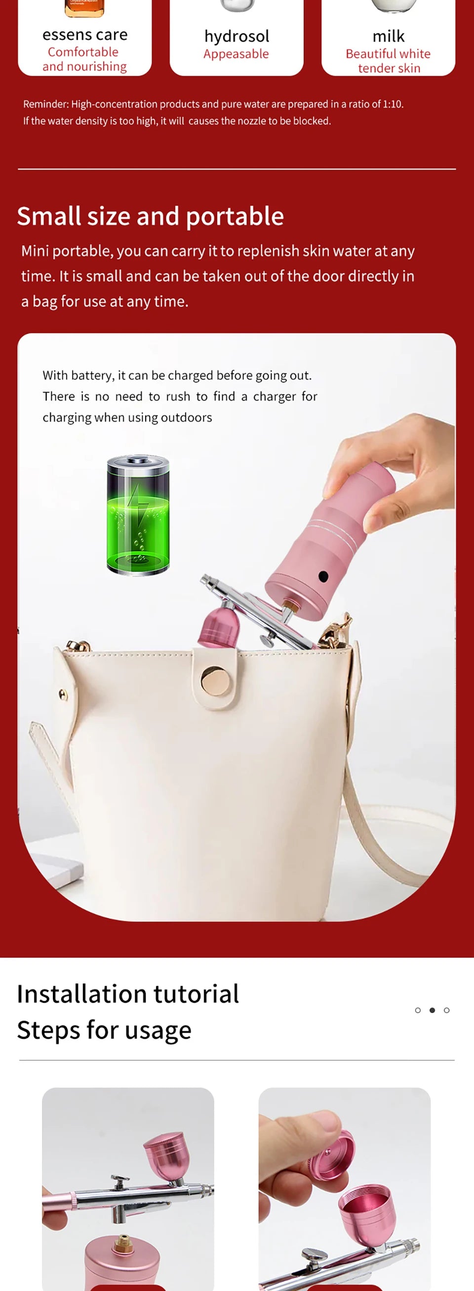 Professional Disinfectant Fogger Machine Airbrush Nail With Compressor For Nails Cake Tattoo Makeup Paint Air Spray Gun Oxygen I