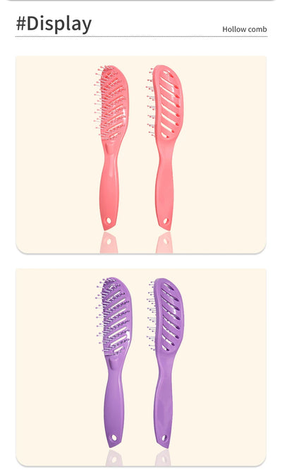 1PCS Small Detangling Wide Teeth Comb Hollow Out Comb for Hair Scalp Massage Anti-static Hairbrush Wet Brush for Salon Hairdress
