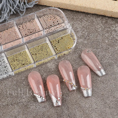 White Pearls Nail Art Rhinestones Half Round Bead Mixed Size Half Round Flatback Pearls For DIY Decoration Nail Bead Stones