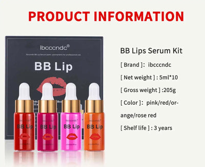 Korea Glow BB Lips Ampoule Serum Starter Set Semi-Permanent BB Lip Gloss Tinted Pigment Lasting Moisturizing For Lip Care