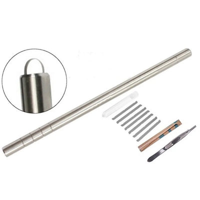 Hair Sculpting Pen + 10 Blades Professional Trimmer Styling Brow Shaving Crochet