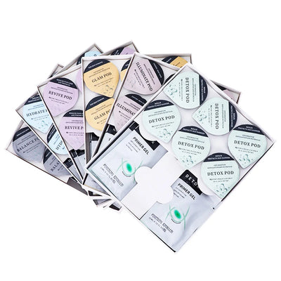 Foreverlily 5 pcs CO2 Pods Set For CO2 Bubble Pen Aqua Face Cleaning CO2 Capsule Gels Facial SPA Beauty Restart Kit Skin Care