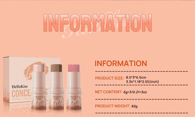 Contour Stick Set Natural Matte Finish Highlighters Shadow Waterproof Contouring Wand V-face Shaping Contour Pen Face Makeup