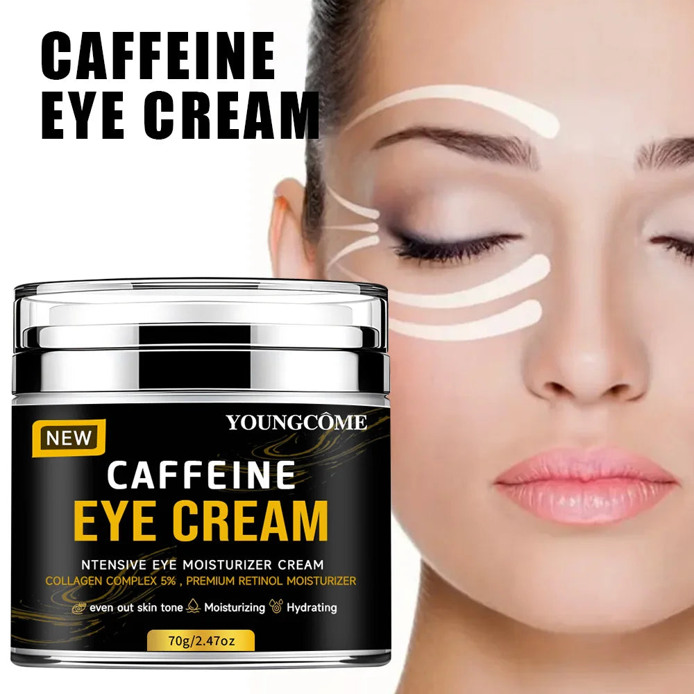 Caffeine Eye Stick Fade Dark Circles Eye Cream Firming Removal Puffiness Nourishing Moisturizing Lightening Eye Cream Stick 5pcs