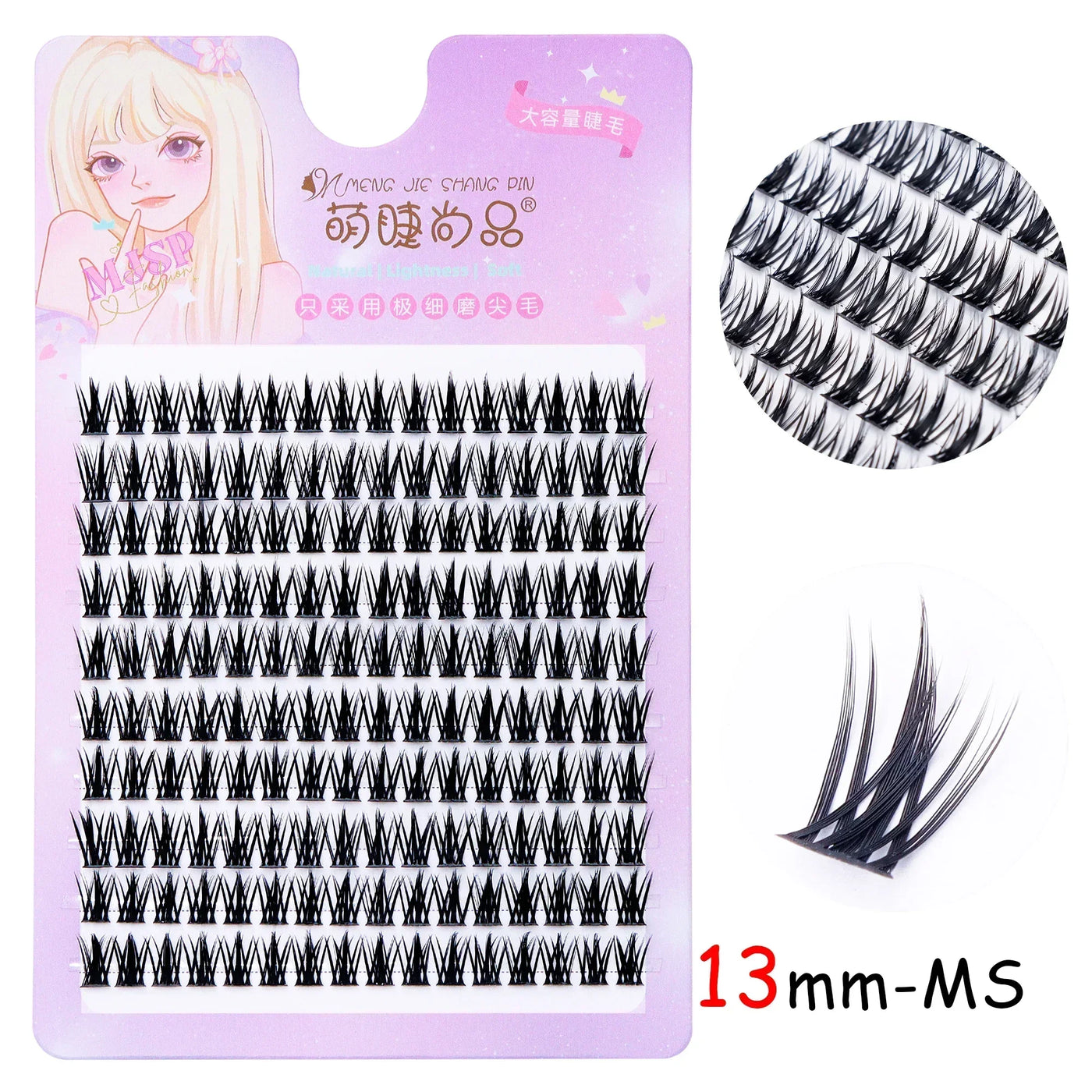 Individual Eyelashes DIY Eyelash Clusters Natural Fake Eyelashes Lash Clusters Manga Lashes Newbie Daily Eyelashes Makeup