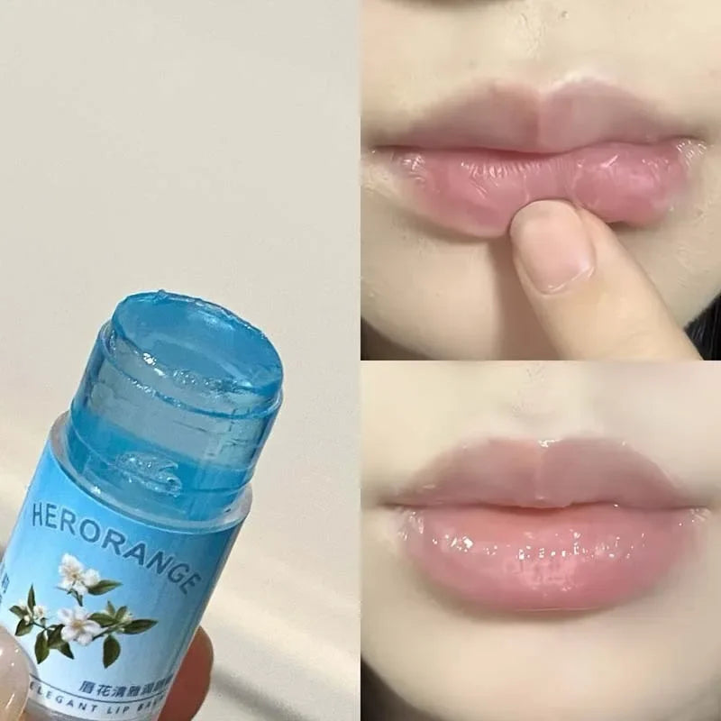Peach Lychee Fruity Lip Balm Moisturizing Anti-Dry Anti Crack Clear Crystal Lip Balm Lip Care Mini Cute Jelly Lipstick Skin Care