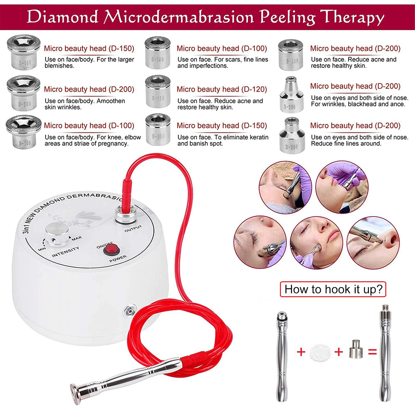 Professional Diamond Microdermabrasion Machine For Facial Peeling Skin Care Blackhead Removel Water Spray Exfoliation Machine