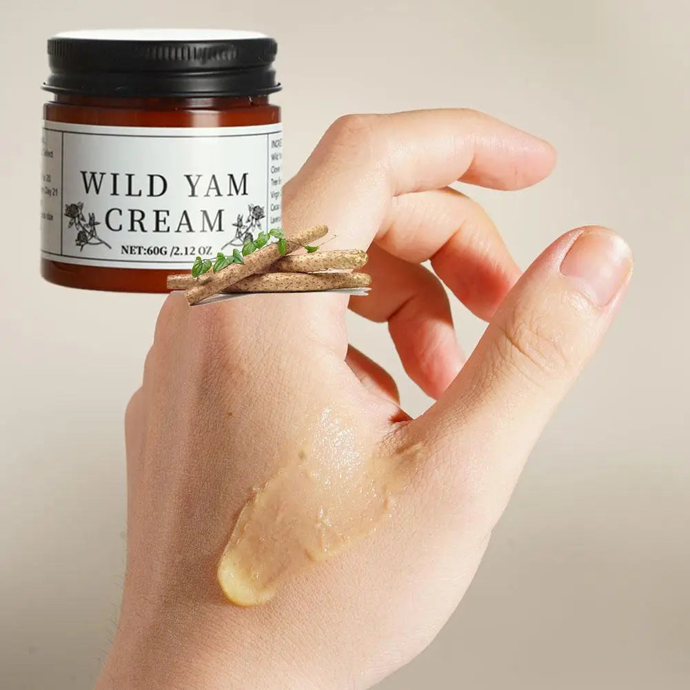 Wild Yam Cream Organic Moisturizes Whitening Cream Face Skincare Products Natural White Bright Cream Night Smooth