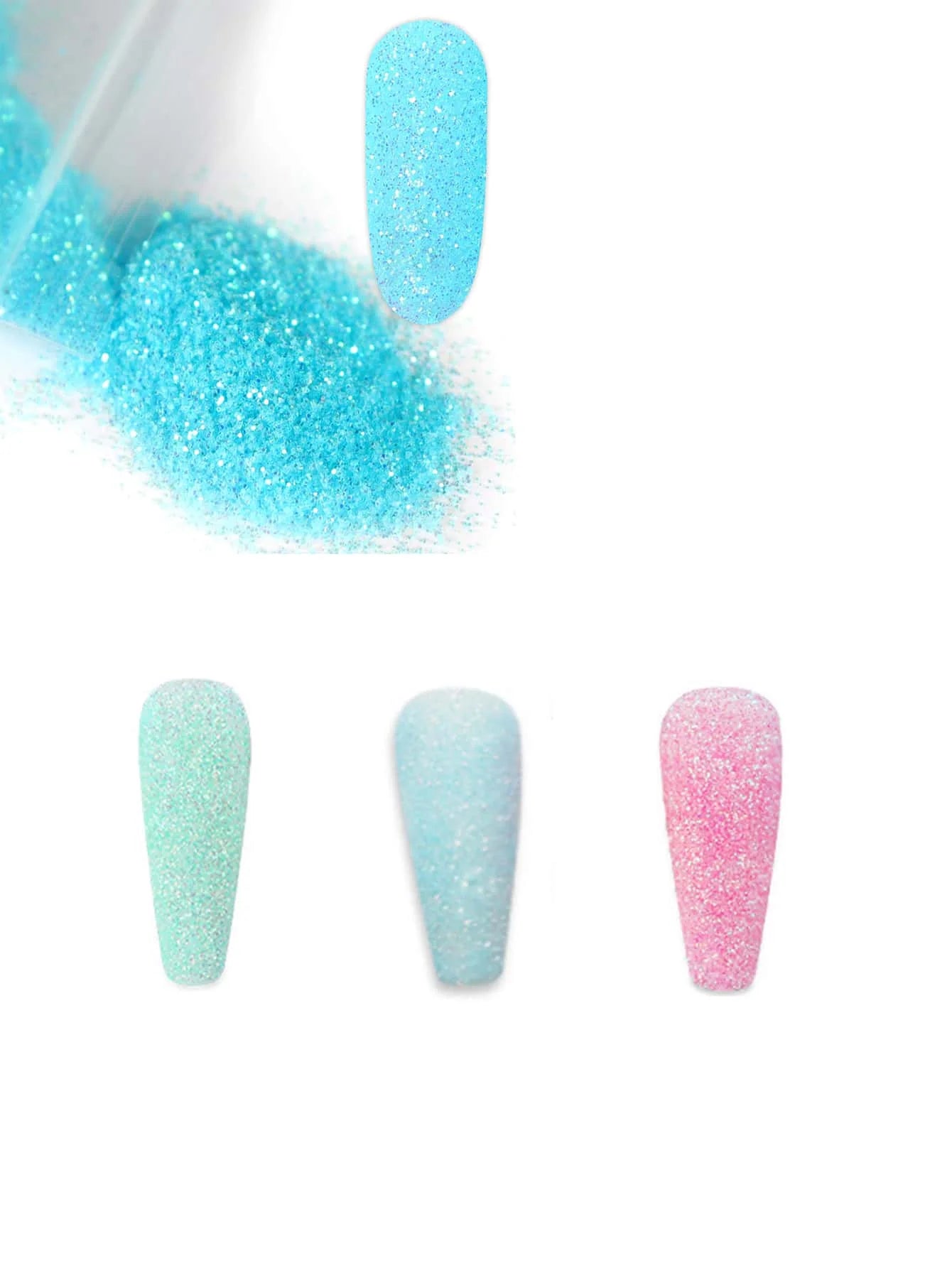 6Bottles Iridescent  Fine Glitter Series Powder Resin Supplies Glitters (10g) Flake Crafts Sequins Epoxy Chips Flakes for Tumble