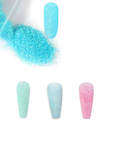 6Bottles Iridescent  Fine Glitter Series Powder Resin Supplies Glitters (10g) Flake Crafts Sequins Epoxy Chips Flakes for Tumble