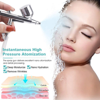 Professional Diamond Microdermabrasion Machine with Water Spray 65-68cmHg Suction Facial Exfoliation Skin Dermabrasion Machine