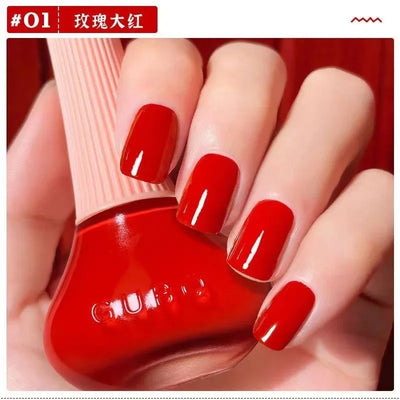 45 Colors Nail Polish Oil-based Nails Polish No-bake Quick Dry Non-tear Small Glitter Nail Gel Transparent Red Nail Art