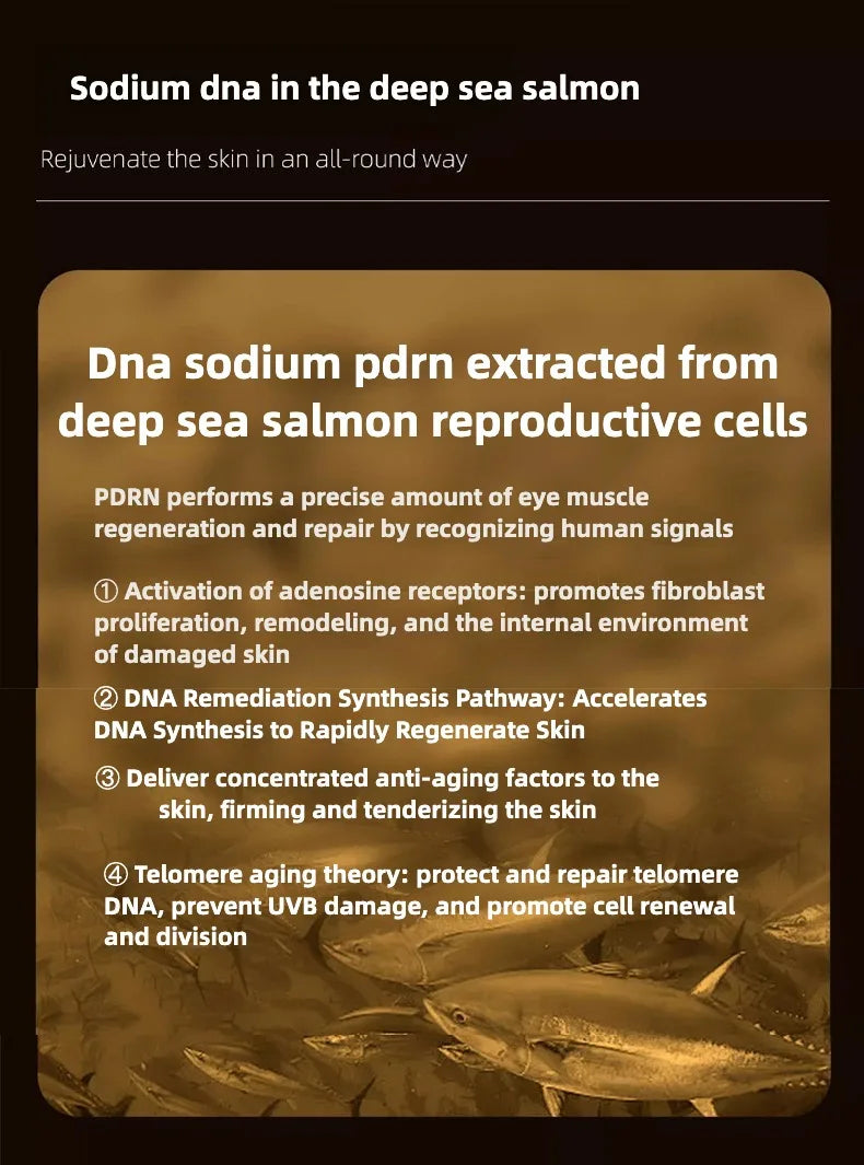 Salmon DNA Light Energy Anti- Wrinkle  Serum Fade Fine Lines Facial Moisturizing brightning Anti Aging Firming Skin Care