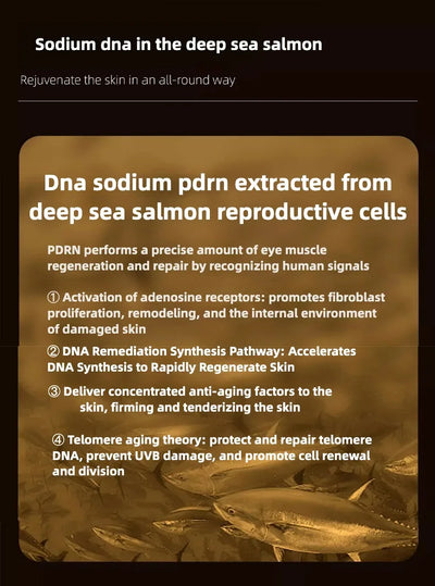 Salmon DNA Light Energy Anti- Wrinkle  Serum Fade Fine Lines Facial Moisturizing brightning Anti Aging Firming Skin Care