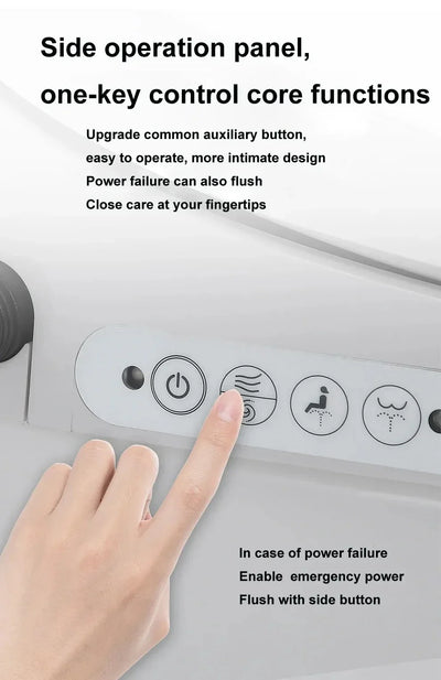 2025 Smart Toilet Luxury Automatic Flush Intelligent No water pressure limit Bowls Rimless Water Closet Wc Toilet Remote Control