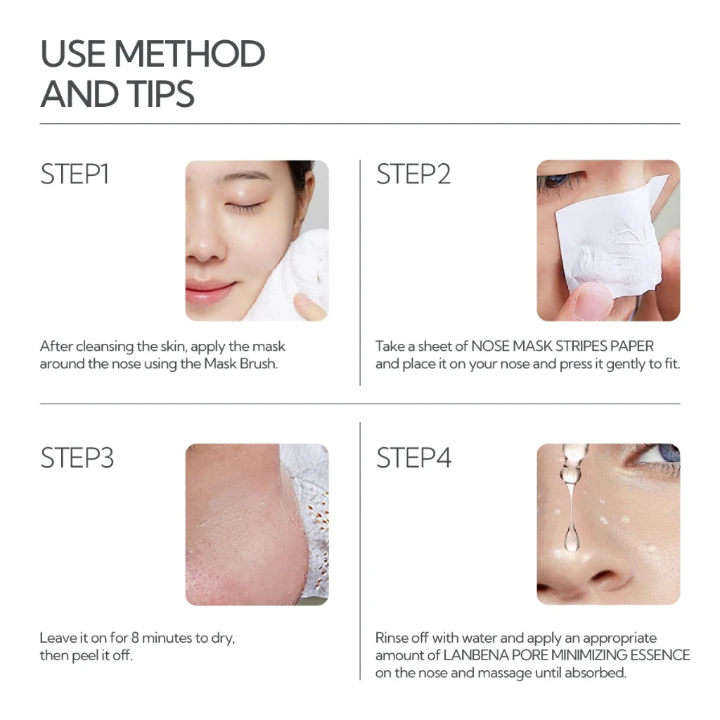 LANBENA New Style  Blackhead Remover Nose Mask Pore Strip Black Mask Peeling  Black Deep Cleansing Skin Care Beauty Health