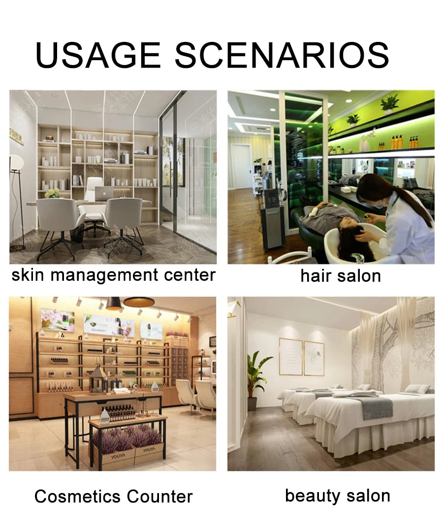 NEW 10 Inch LCD Skin&Hair Scalp Analyzer Detector Digital Microscope Magnifier Skin Hair Blackhead Follicle Detection 50X-200X