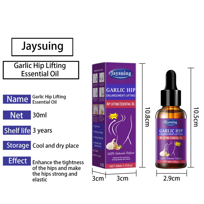 Garlic Buttock Enlargement Essential Oil Buttocks Firming Lifting Shape Massage Growth Increase Tighten Sexy Big Butt Body Care