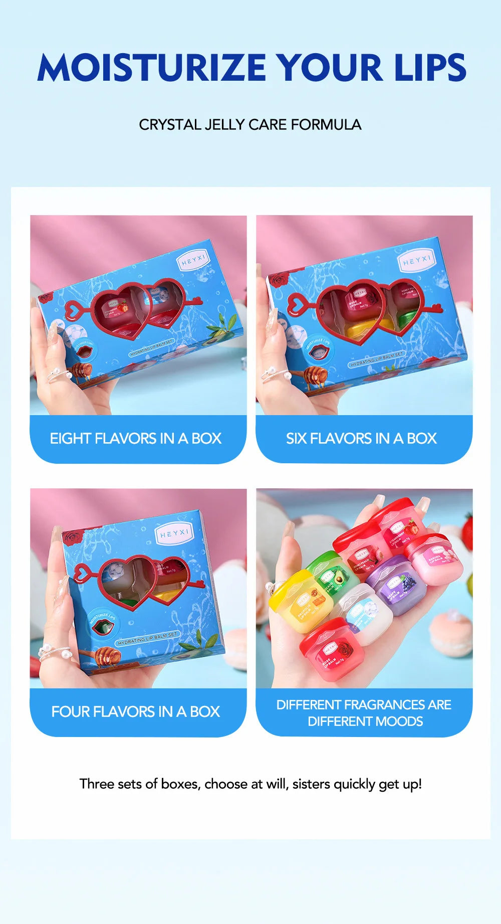 24pcs Fruit Flavored Lip Balm Set Natural Moisturizing Hydrating Non-sticky Winter Anti-Cracked Lip Balm Lips Skin Care