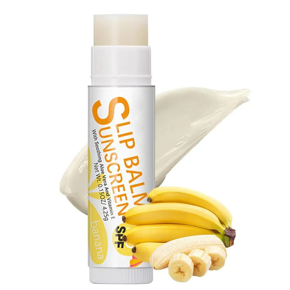 Natural Lip Balm Lip Care Products SPF 30 Sunscreen Fruit Flavor Lip Balm Long-Lasting Moisture Lip Balm Sticks For Cracked Lips