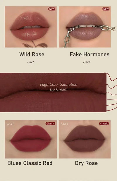 Girlcult Lipstick Lip Cream Non-Stick Lip Glaze Liquid Lipstick Lipgloss Matte  Long Lasting Makeup Cosmetics Rare Makrup Beauty