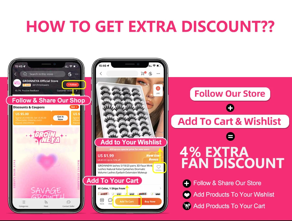 GROINNEYA Cat Eye Lashes Natural long Manga Lashes Faux Mink Eyelashes Winged End Eye Elongated Eyelashes Fake Lashes Soft