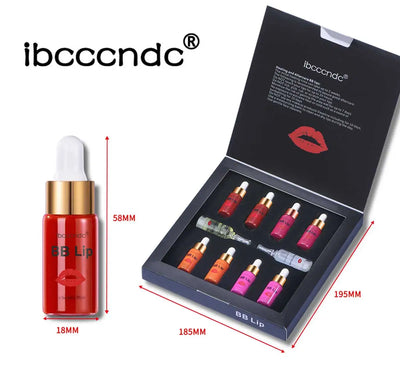 Korea Glow BB Lips Ampoule Serum Starter Set Semi-Permanent BB Lip Gloss Tinted Pigment Lasting Moisturizing For Lip Care