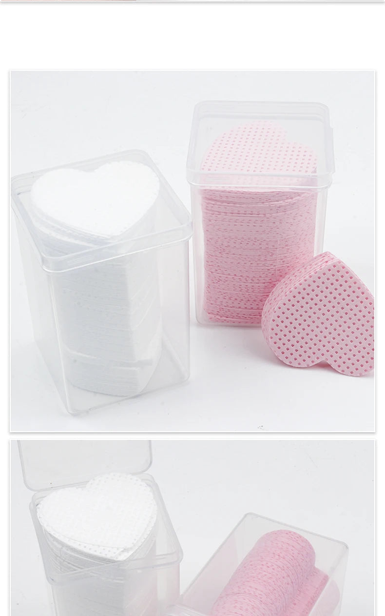 200 Pcs Glue Cotton Wipes Lint Free Pads Nail Polish Remove Wipes Cleaning Manicure Tool Gel Polish Removal Pad Paper Wipes