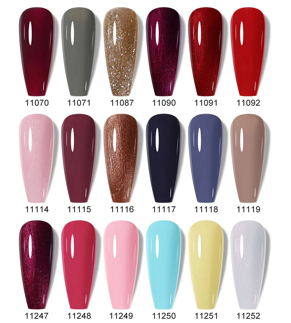 Clou Beaute Nail Gel Polish Kit 15ml Soak Off UVLED Nails Varnish Semi Permanent Nail Art Gels Lacquer Top Base Coat Gel Lacquer